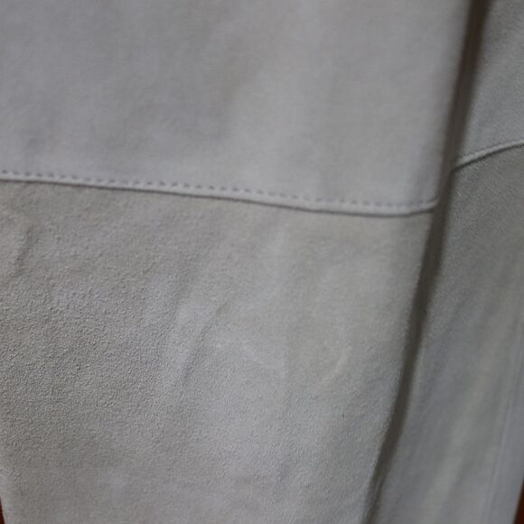 Armani Collezioni Vintage 90s Tan Calf Leather Pants – Designer Size 10 - Picture 8 of 16